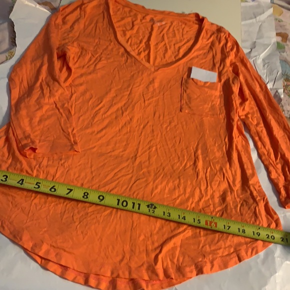 MERONA TANGERINE ORANGE ORANGE TOP NEW PETITE SMALL - Picture 6 of 8
